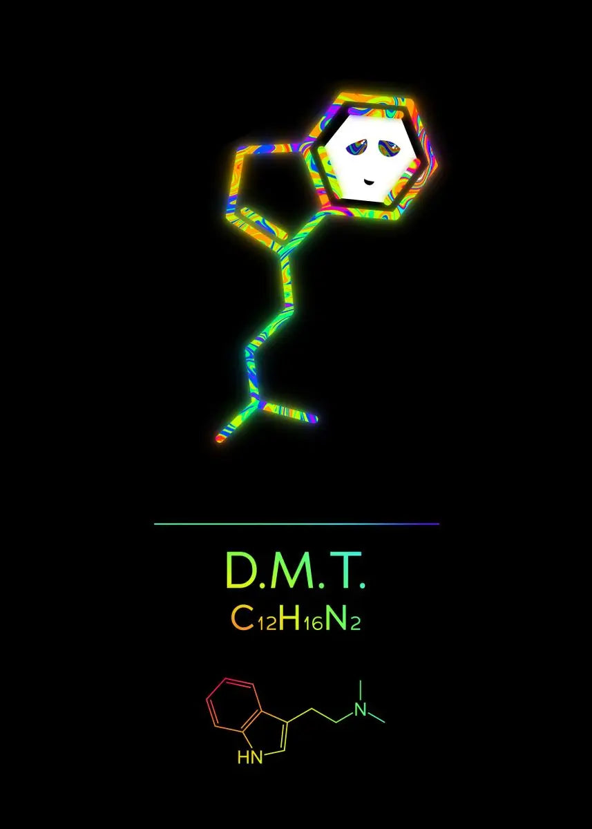 Neon Molecular Poster