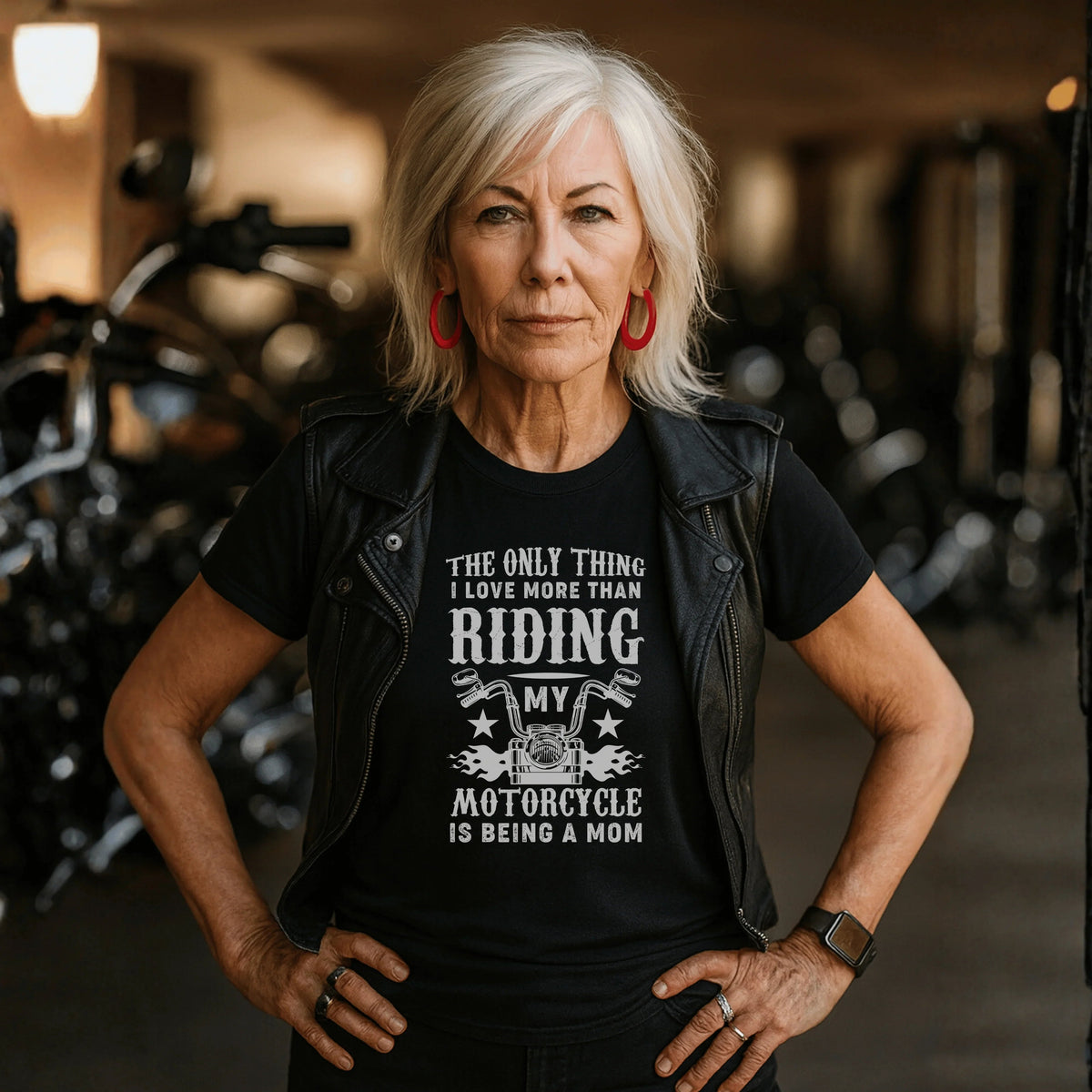 MOM T-Shirt RIDER Rundhals