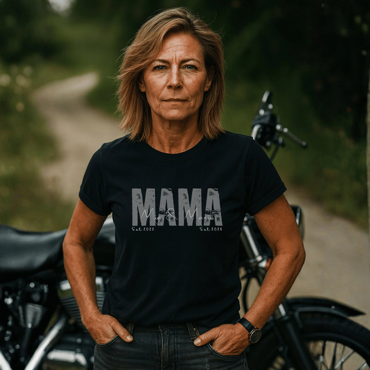 MAMA T-Shirt SOLID ROCKS personalisiert
