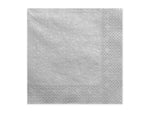 Servietten Uni 20Stk./33x33cm | Silber-Metallic