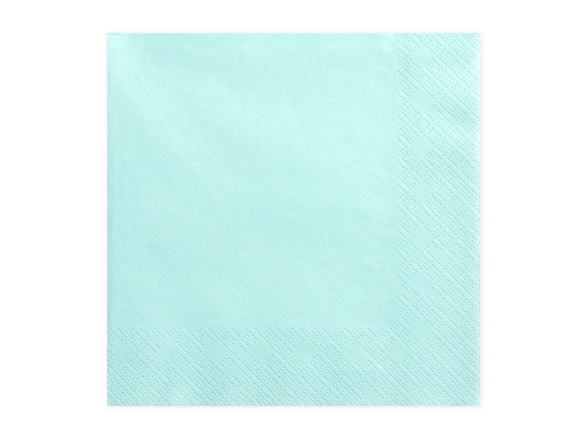 Servietten Uni 20Stk./33x33cm | Türkis