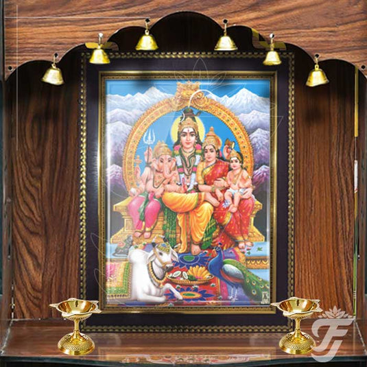 PHOTO FRAME-SRI SHIVA PARVATHI-SMALL product image 1