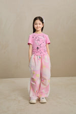 Swan Dream Parachute Pants with Lace Panels