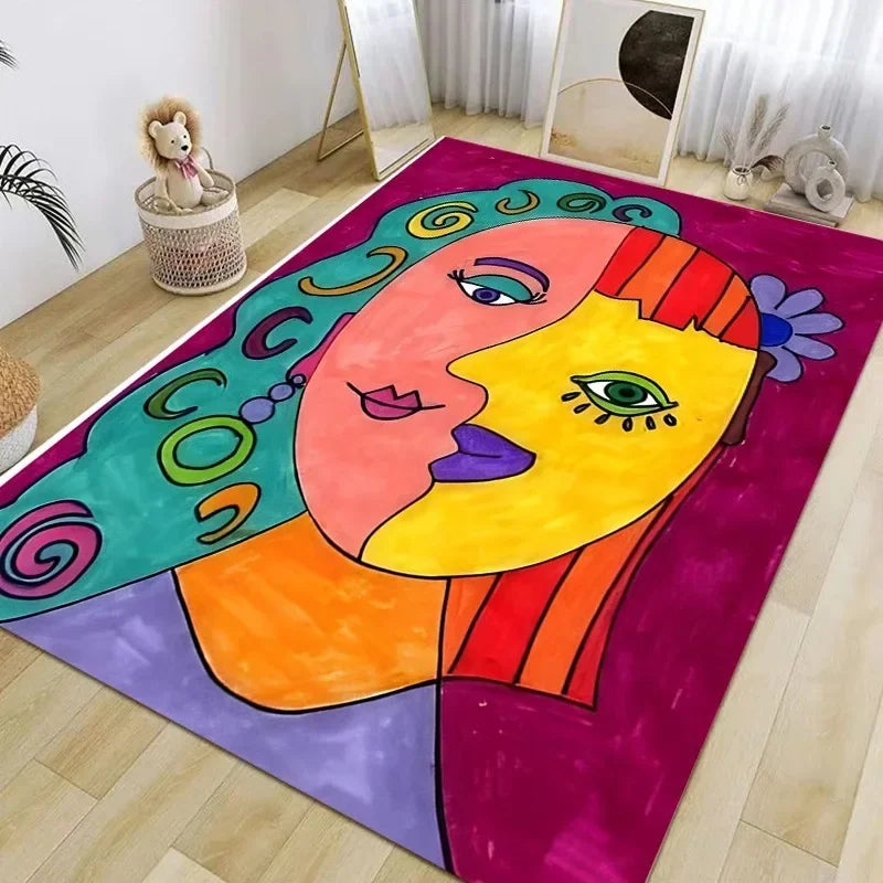 Picassostyle Abstrakt Design Teppich