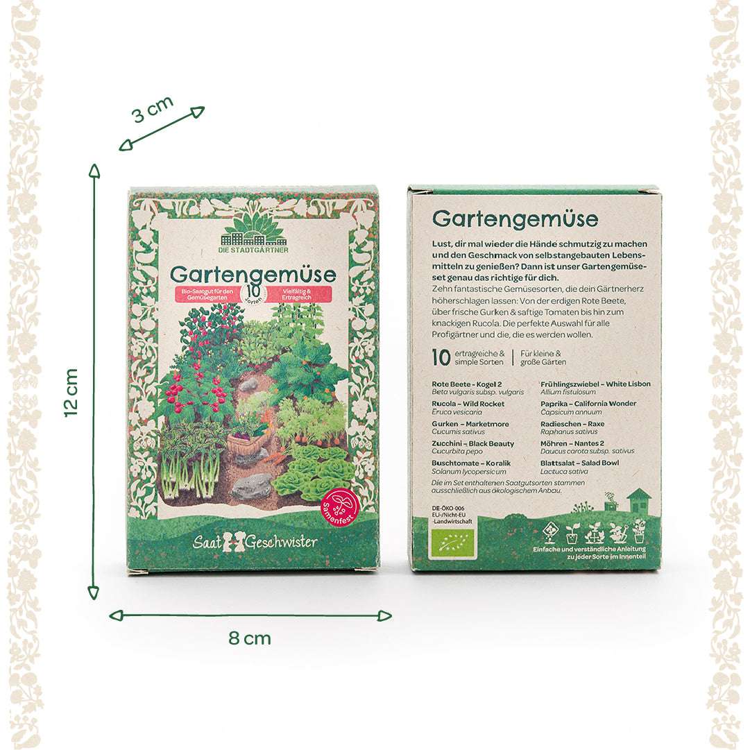 BIO-Saatgut-Set "Gartengemüse"