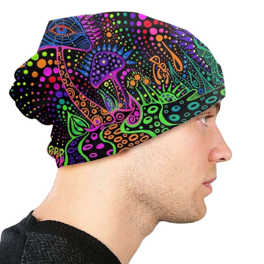 Psychedelic Skull Art Poster