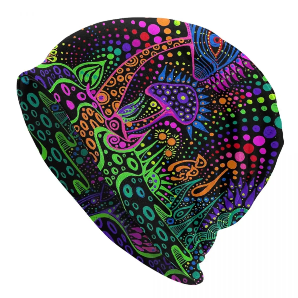 Psychedelic Skull Art Poster