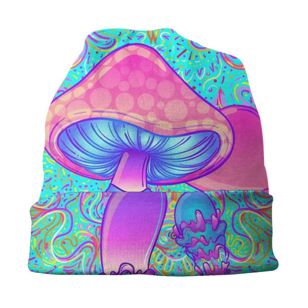Psychedelic Skull Art Poster