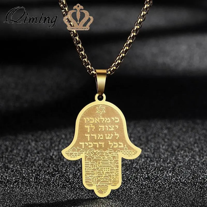 Hamsa Hand Halskette