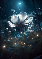 Lotus Gold Schwarzlichtposter