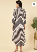BLACK MULTI STRIPED WOMEN SHIRT DRESS in Germany