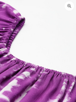 LAVENDER TIE DYE WOMEN TIERED DRESS IN BERLIN