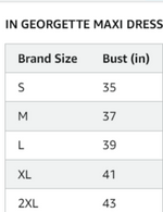 Georgette Casual Solid Maxi Dress in Germany