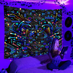 Psychedelisch Neon Schwarzlichtposter