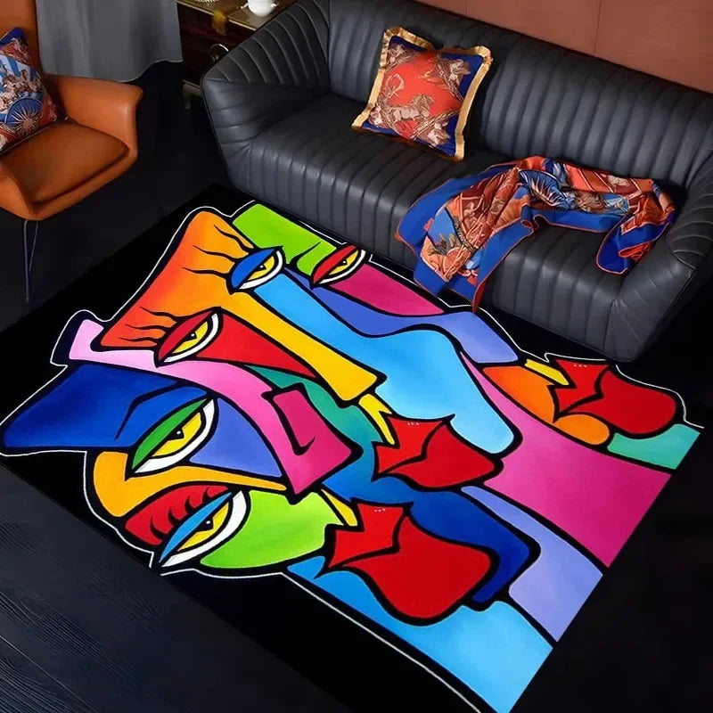 Picassostyle Abstrakt Design Teppich