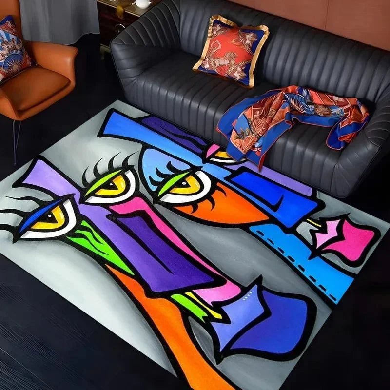 Picassostyle Abstrakt Design Teppich