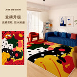 Abstrakter Farb Teppich
