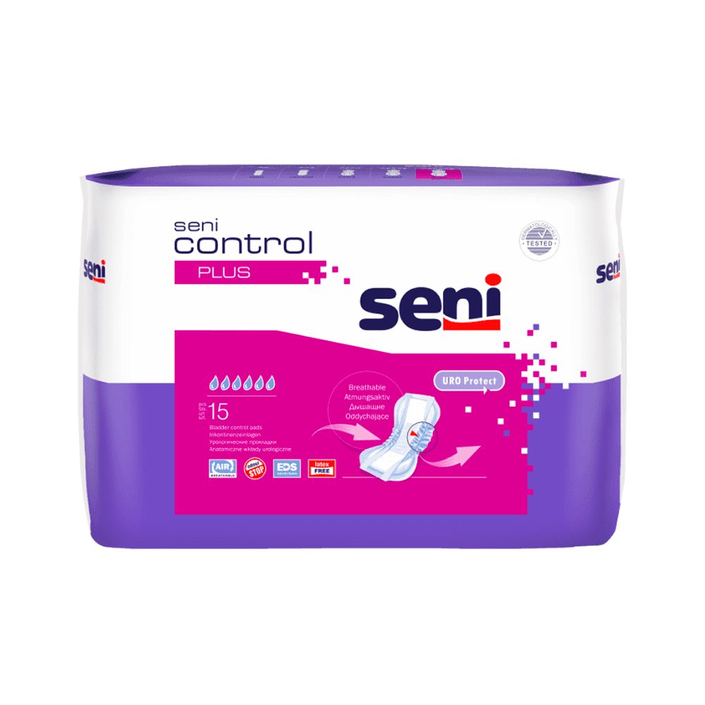 Seni Control Plus Inkontinenzeinlage | Packung (15 Stück)