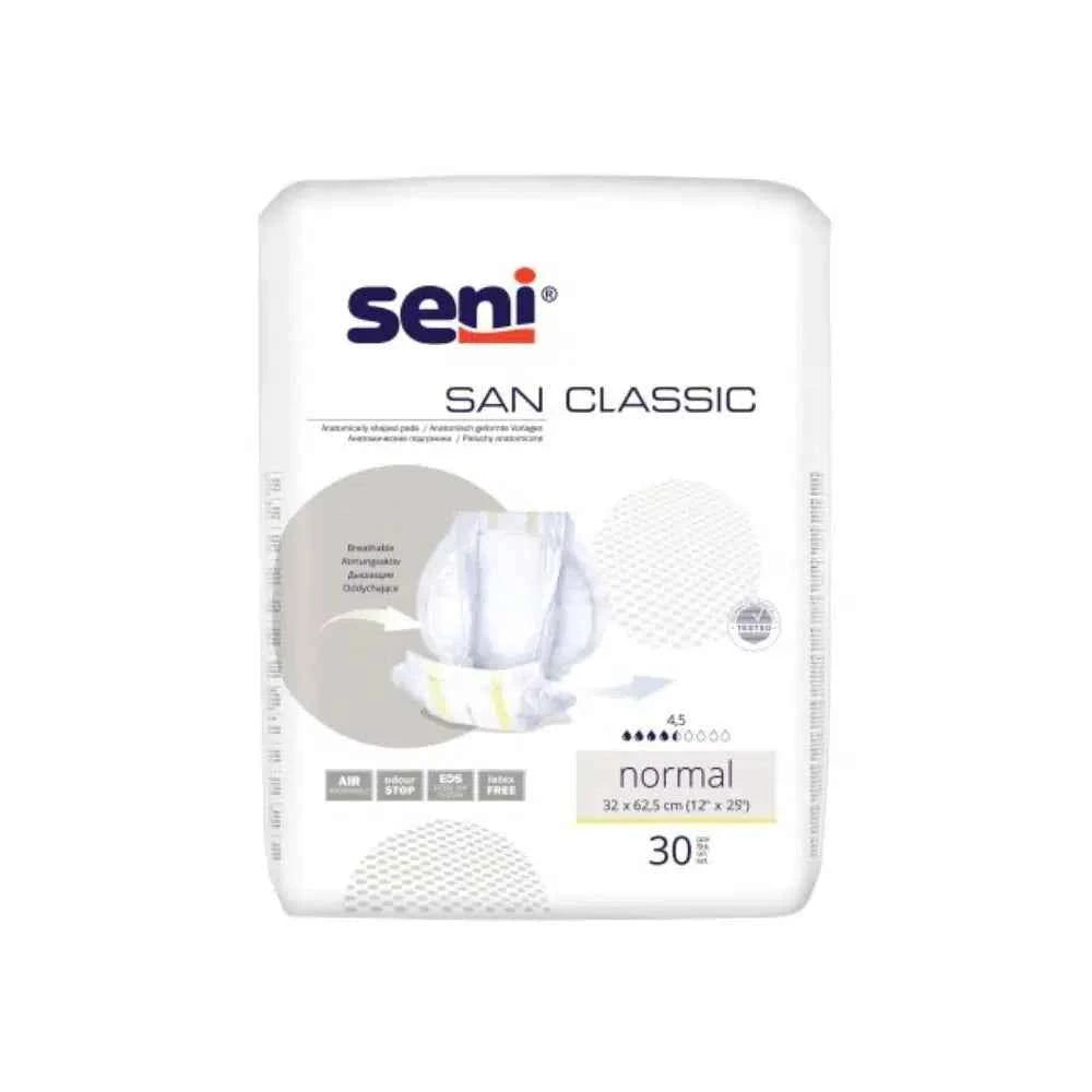 San Seni Classic Normal Inkontinenzvorlage | Packung (30 Stück)