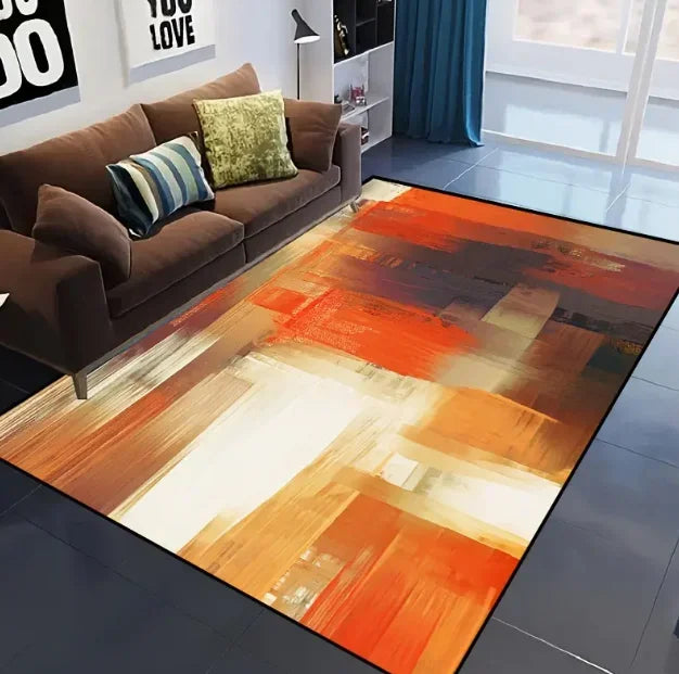 Geometrischer Abstrakt Design Teppich