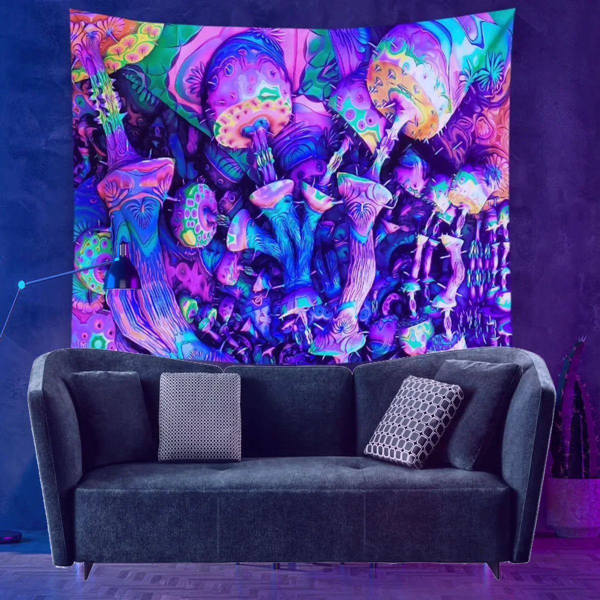 Psychedelic Hippie Schwarzlichtsposter