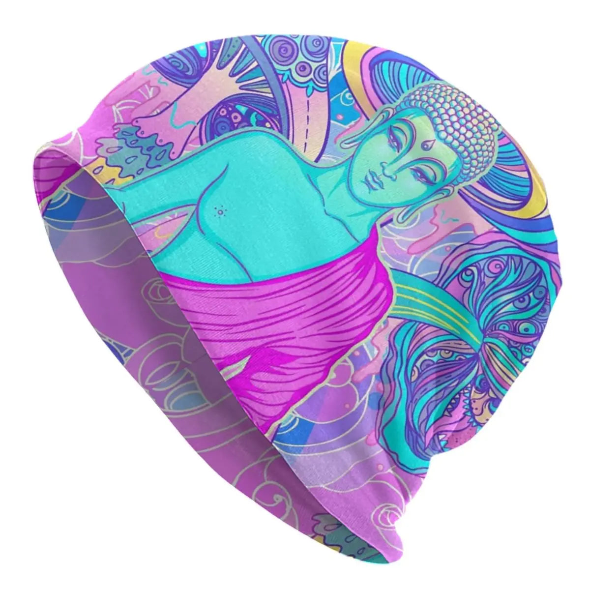Psychedelic Skull Art Poster