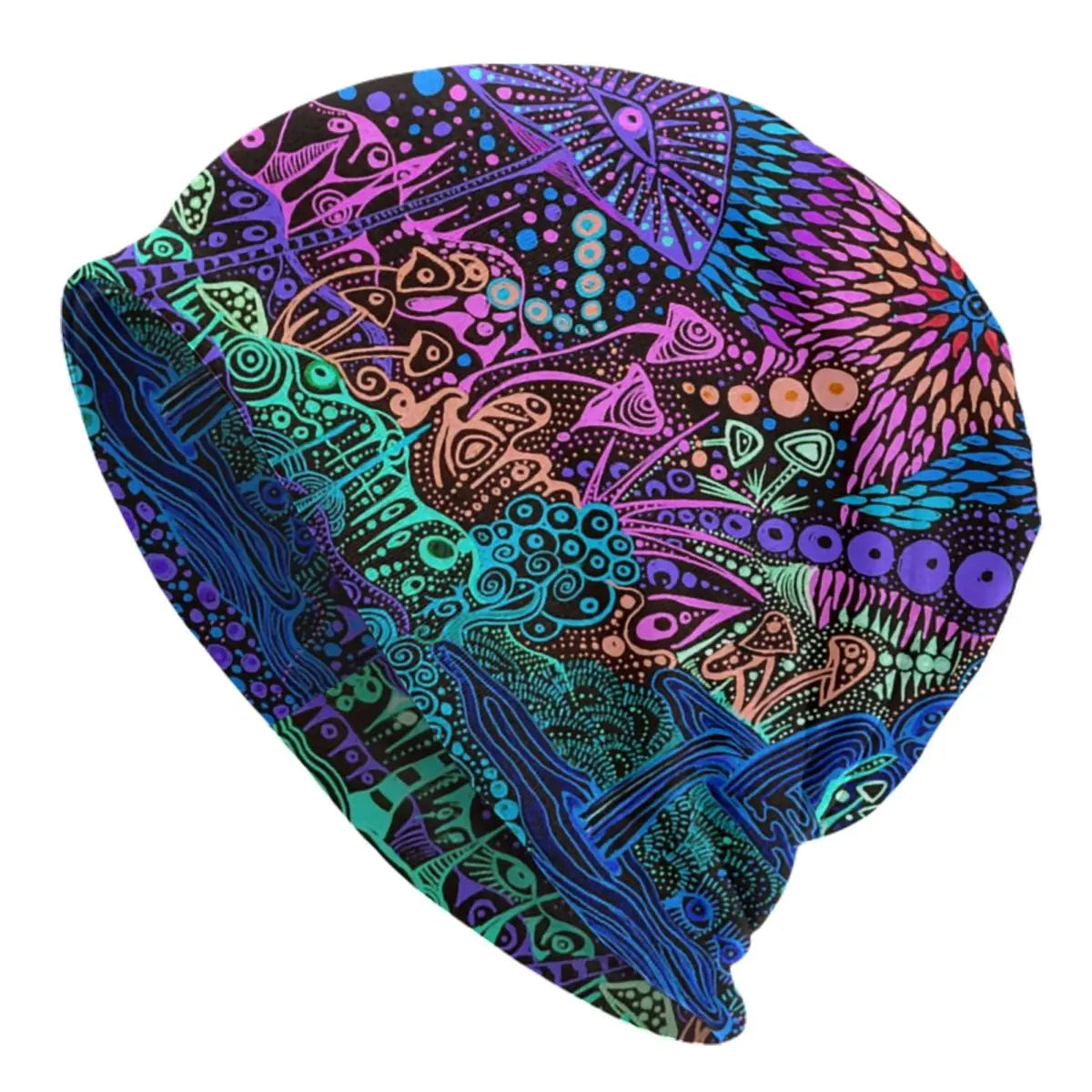 Psychedelic Skull Art Poster