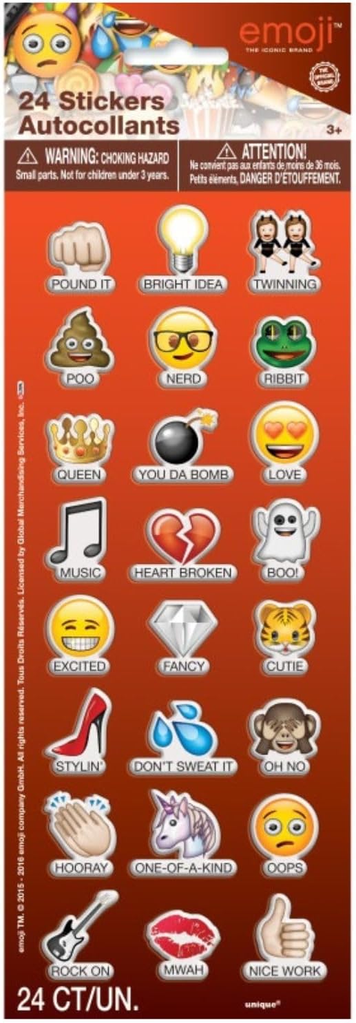 Sticker Emoji Dome-Sticker 24Stk.