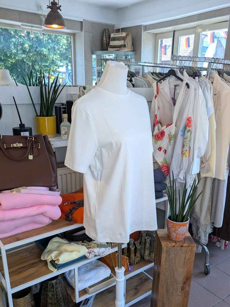 T-Shirt Basic Baumwolle Créme - von MY STAR MS5390