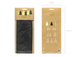 Girlande Quasten Schwarz-Gold | 12Stk./200cm