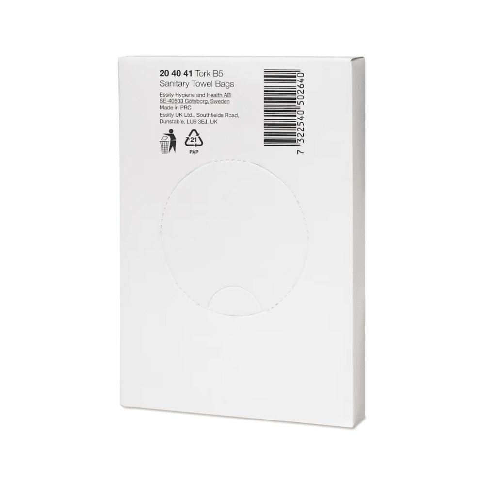 Tork 204041 Hygienebeutel Weiß B5 | Karton (48 Packungen)