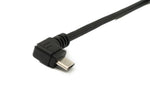 USB 2.0 Kabel 100 cm Micro B Stecker zu Typ A Stecker Right Angled Winkel in Schwarz | System-S