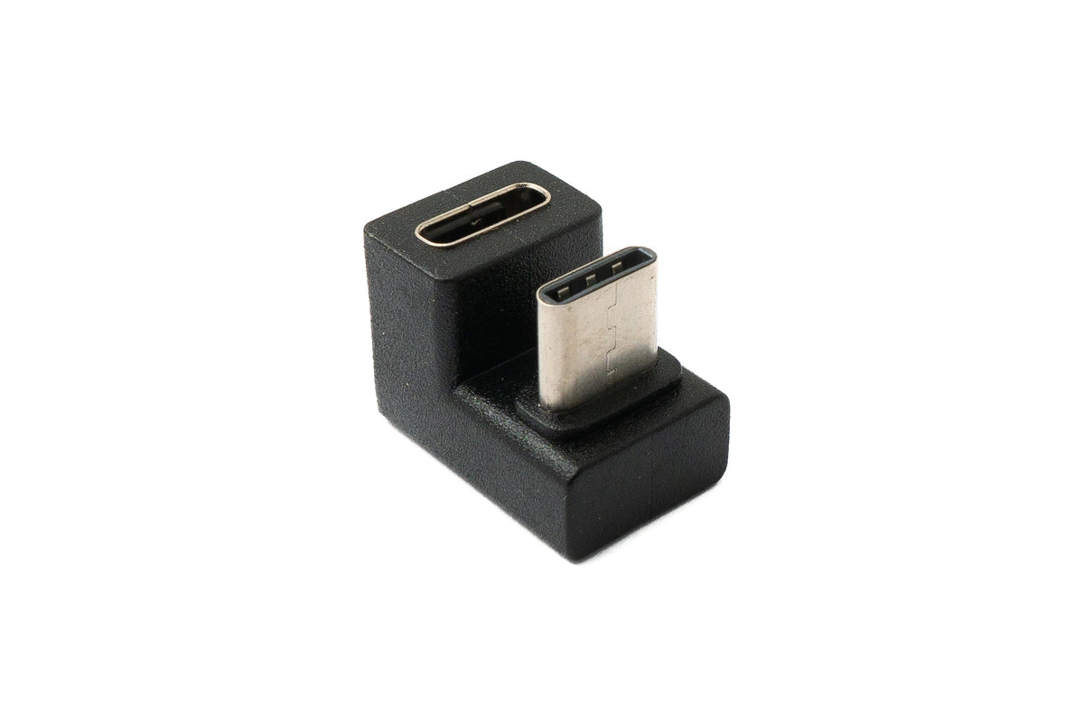 USB 3.1 Adapter Typ C Stecker zu Buchse U Turn 180° Winkel Kabel 5 Gbit/s 100W | System-S