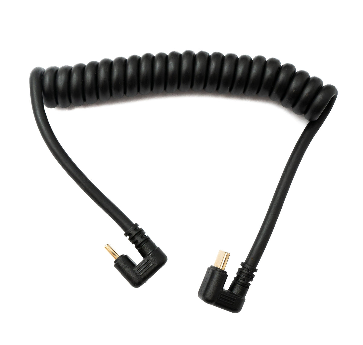 USB 3.1 Typ C Kabel 80 cm Stecker zu Stecker 5 Gbit/s Spirale U Turn 180° Winkel | System-S