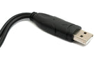 PS/2 Y Kabel 15 cm 2x Buchse zu USB 2.0 Typ A Stecker in Schwarz | System-S