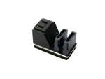 SATA Adapter 2x 7Pin Buchse zu 2x Stecker Kabel 90° Down Angled Winkel für Mainboard SSD HDD | System-S