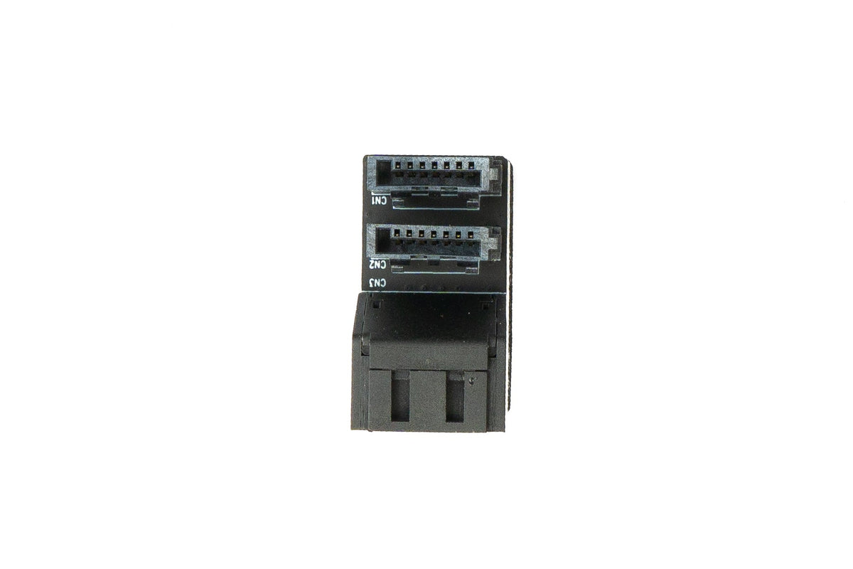 SATA Adapter 2x 7Pin Buchse zu 2x Stecker Kabel 90° Down Angled Winkel für Mainboard SSD HDD | System-S