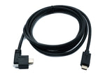USB 3.1 Gen 2 Kabel 200 cm Typ C Stecker zu Stecker Double Screw Winkel Left Right 10 Gbit/s | System-S