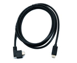 USB 3.1 Gen 2 Kabel 200 cm Typ C Stecker zu Stecker Double Screw Winkel Left Right 10 Gbit/s | System-S