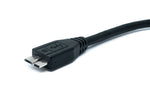 USB 3.0 Kabel 30 cm Micro B Stecker zu Typ B Stecker Panel Mount | System-S