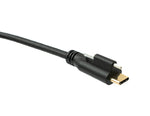 USB 3.1 Gen 2 Kabel 2 m Typ C Stecker zu Stecker Panel Mount 10 Gbit/s 100W | System-S