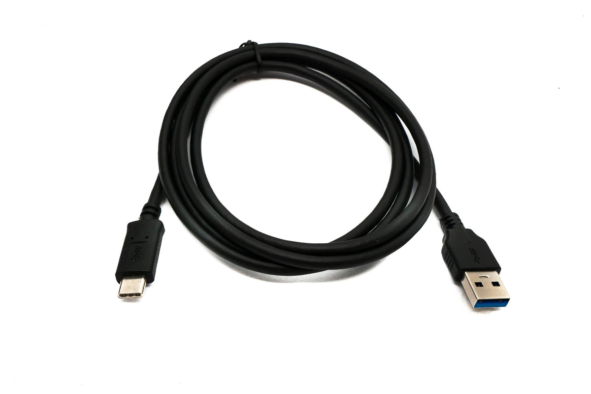 USB 3.1 Kabel 150 cm Typ C Stecker zu 3.0 A Stecker 5 Gbit/s 100W in Schwarz | System-S