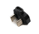 USB4 Y Adapter Typ C Stecker zu Stecker zu Buchse U Turn 180° Winkel 480Mbit/s USB 4.0 | System-S