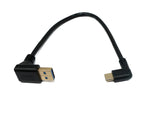 USB 3.1 Kabel 25 cm Typ C Stecker zu 3.0 Typ A Stecker Up Angled Winkel | System-S