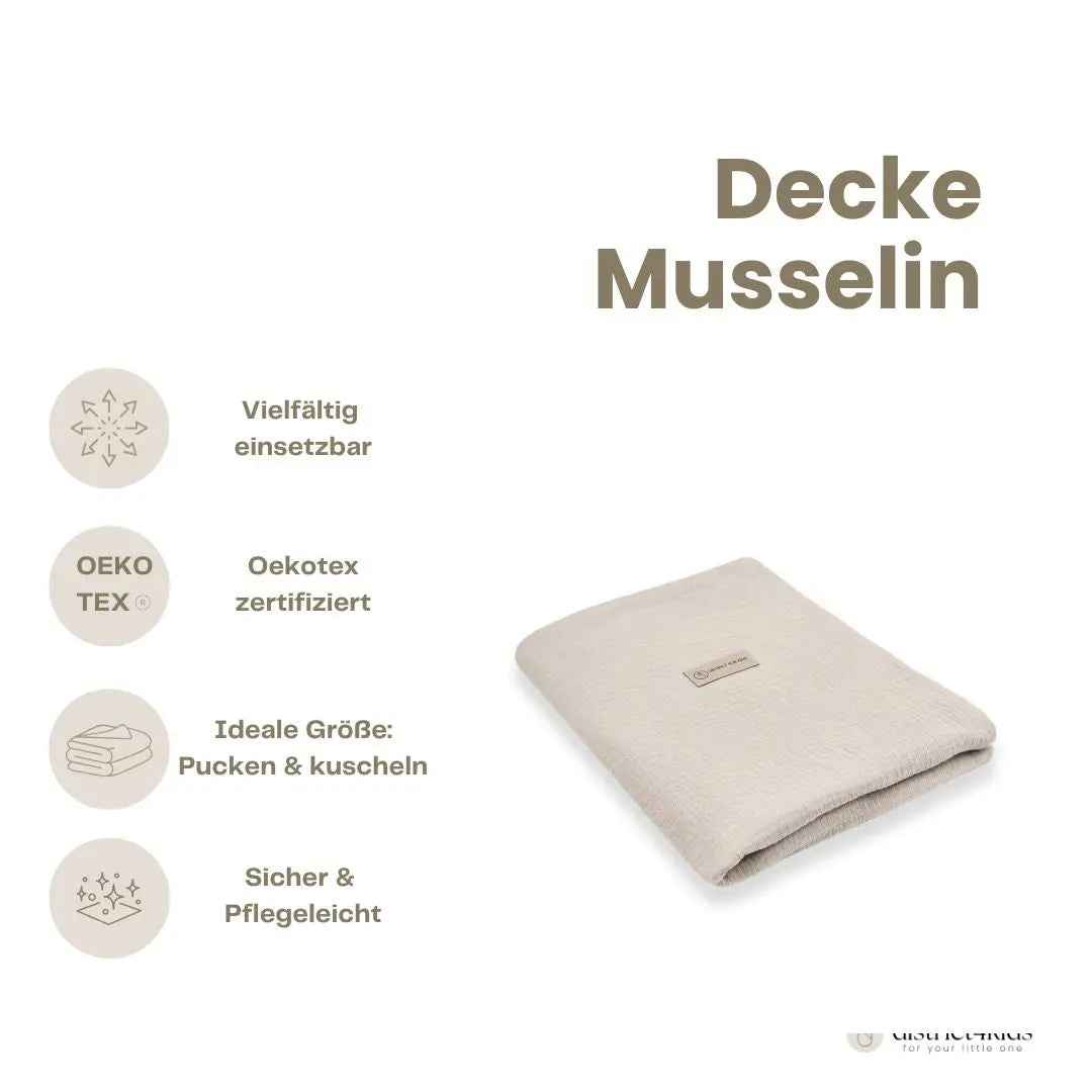 Musselindecke – Mulltuch, Schmuse- & Puckdecke