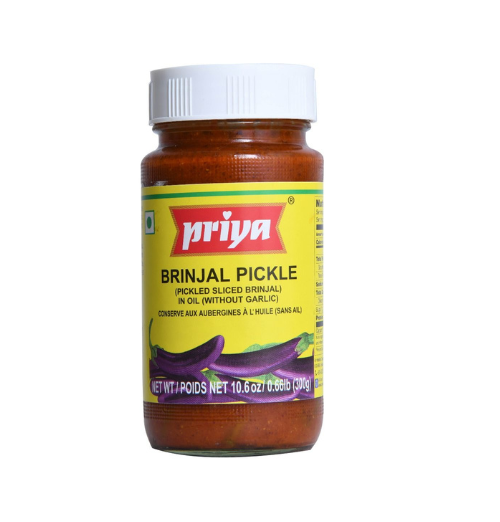 Priya Brinjal Pickle without Garlic 300g