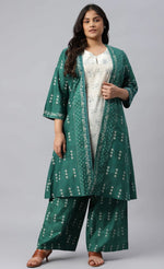 Women Cotton Blend Kurta Palazzo Set in Germany