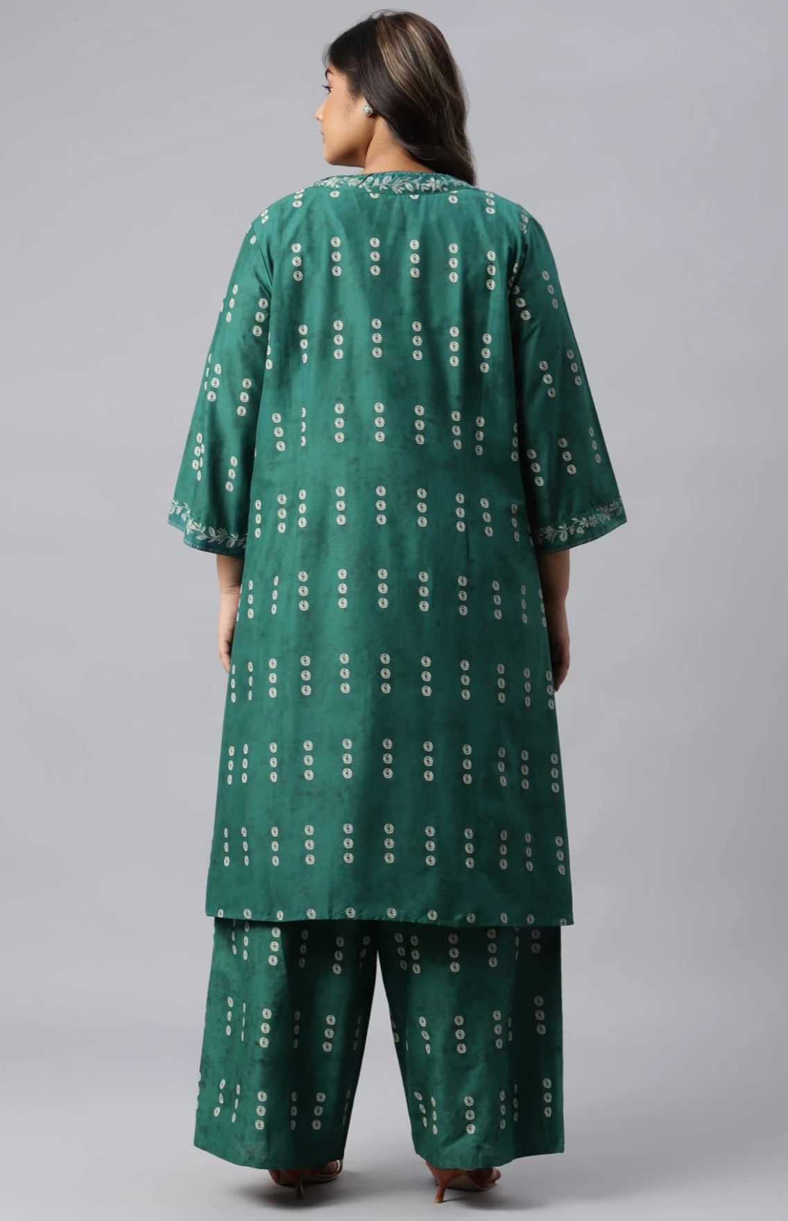 Women Cotton Blend Kurta Palazzo Set in Germany