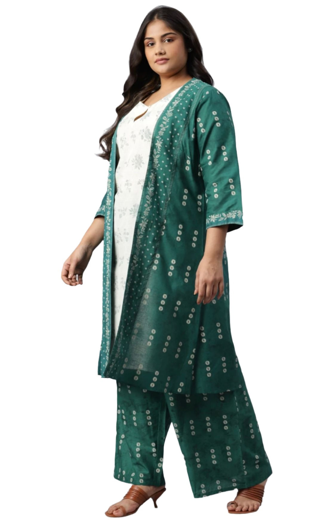 Women Cotton Blend Kurta Palazzo Set in Germany