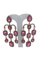 Designer Kundan Stone Studded Jhumks Golden Earrings in Berlin
